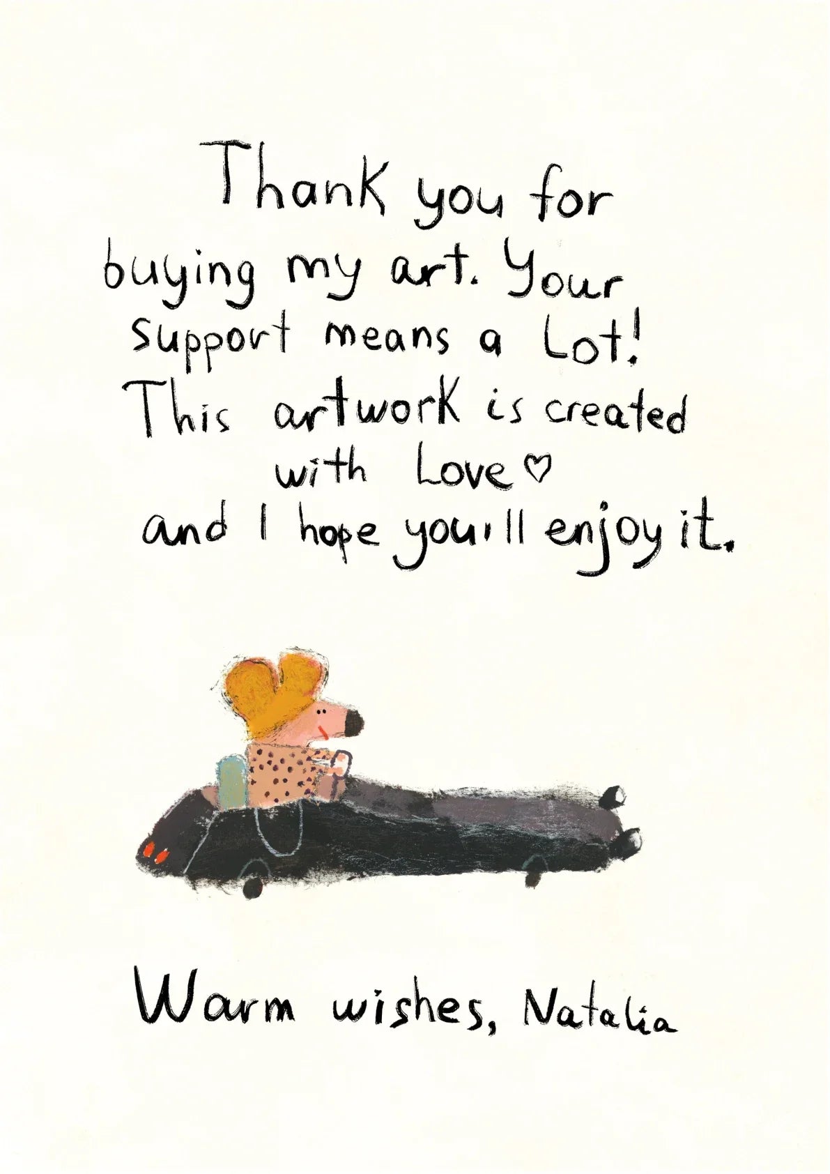 No Monday No Cry — A letter from the artist