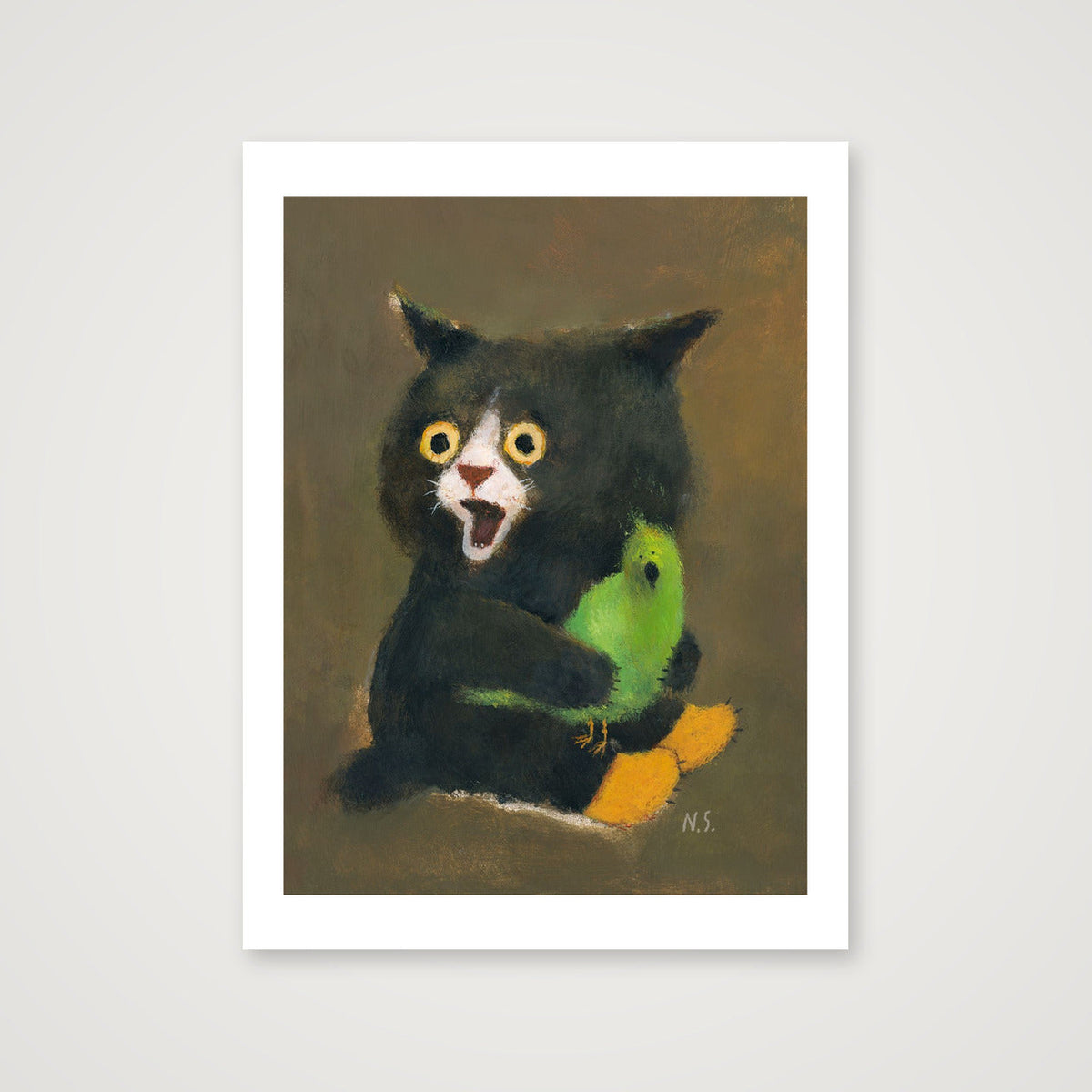 Parrot and Me — 30×40cm, 12×16" Print only