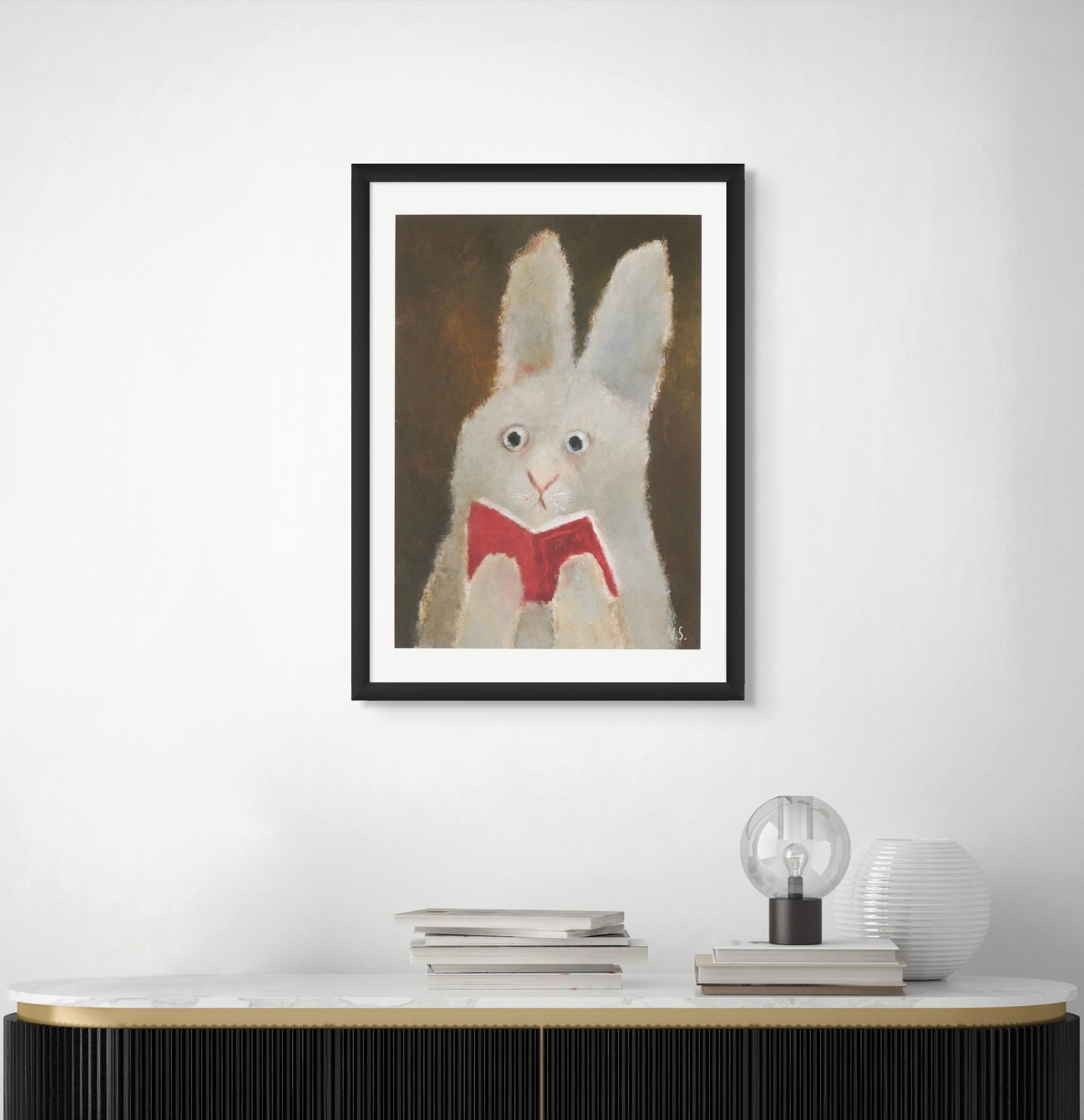 Rabbit With the Book – Animals Cafe by Natalia Shaloshvili