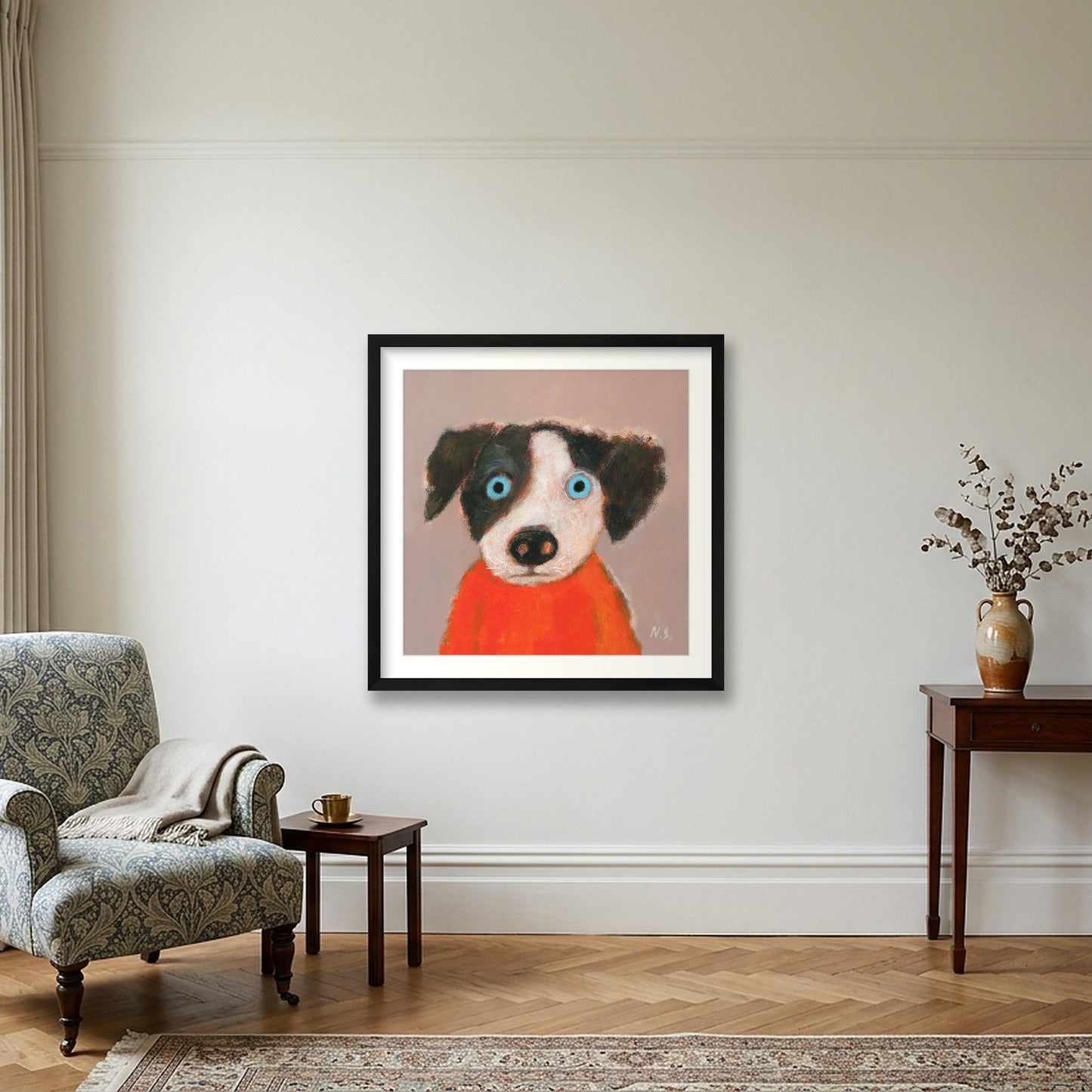 Waiting For Lunch? — 50×50cm, 20×20" Black Frame