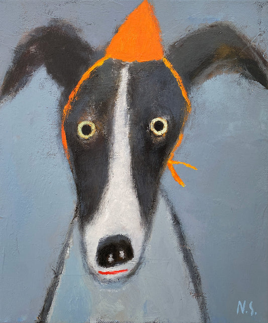 Dog in the Orange Hat – Original
