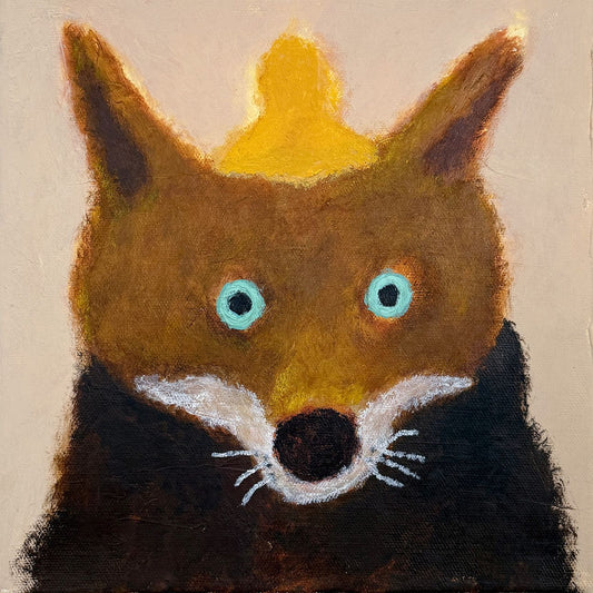 Monday Fox in Yellow Hat – Original
