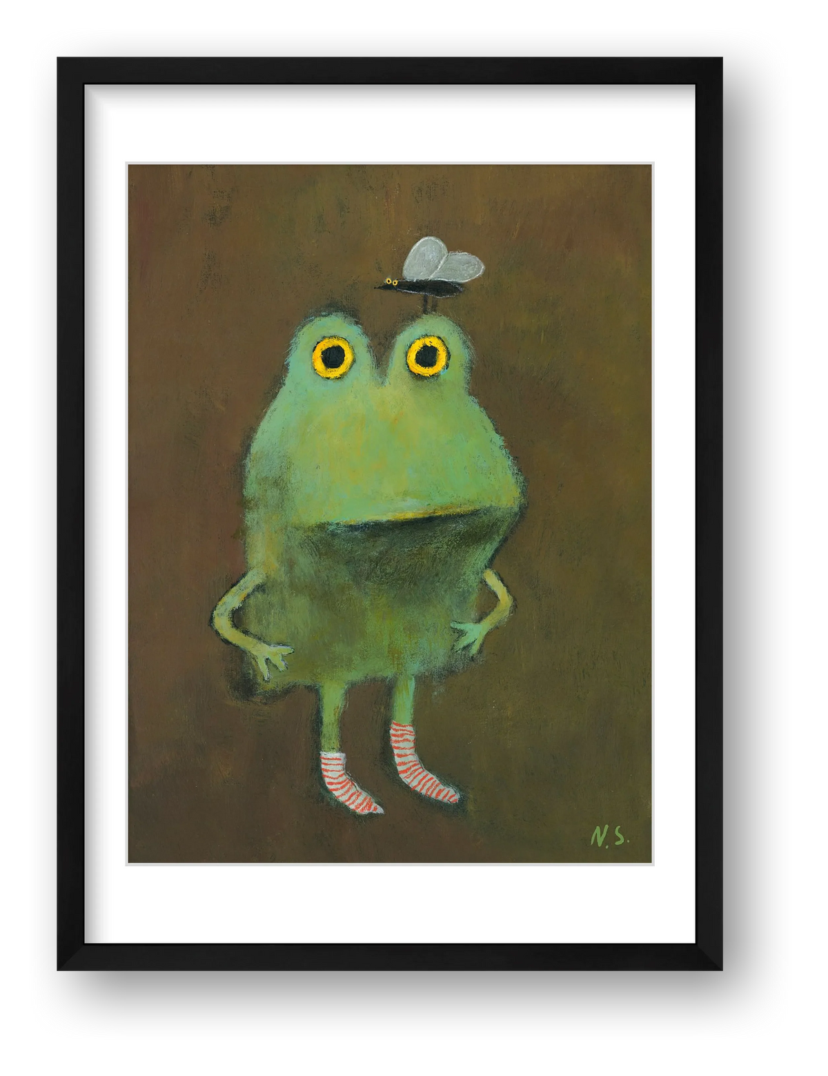 One Hungry Frog — framed