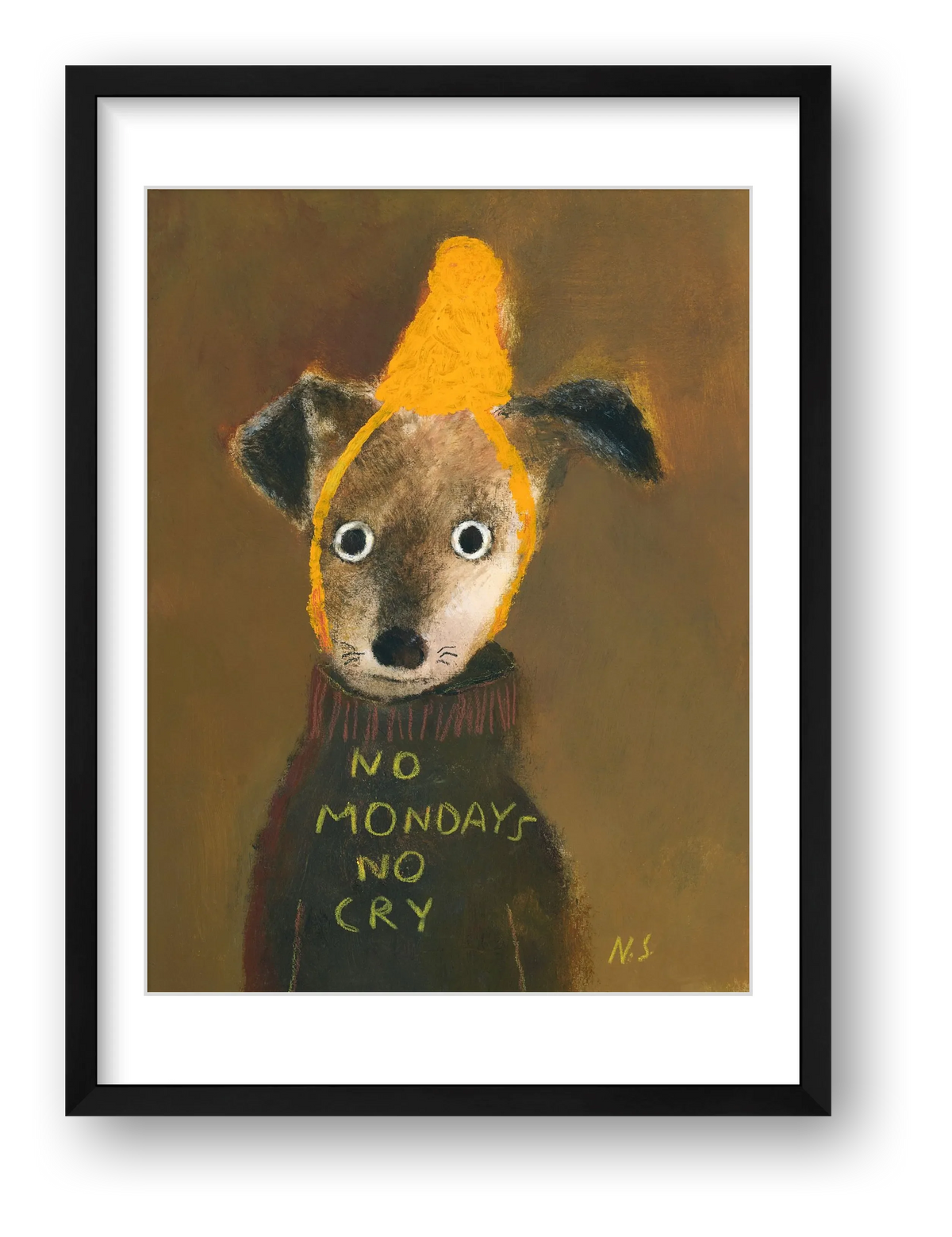 No Mondays No Cry  — framed