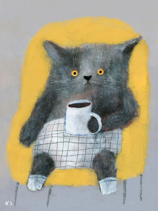 The Cat in the Yellow Chair 30x40 copy