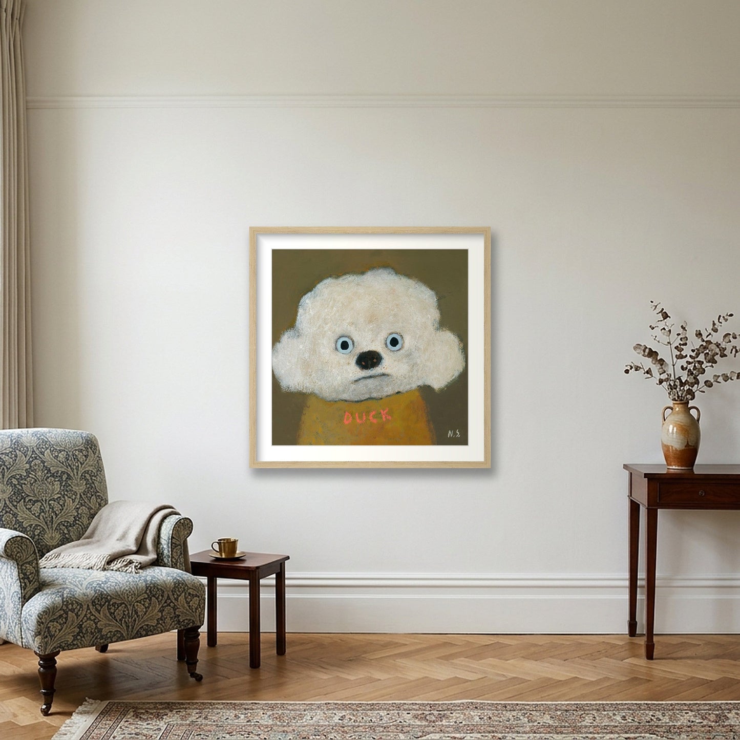 Duck Jumper — 50×50cm, 20×20" Oak Frame
