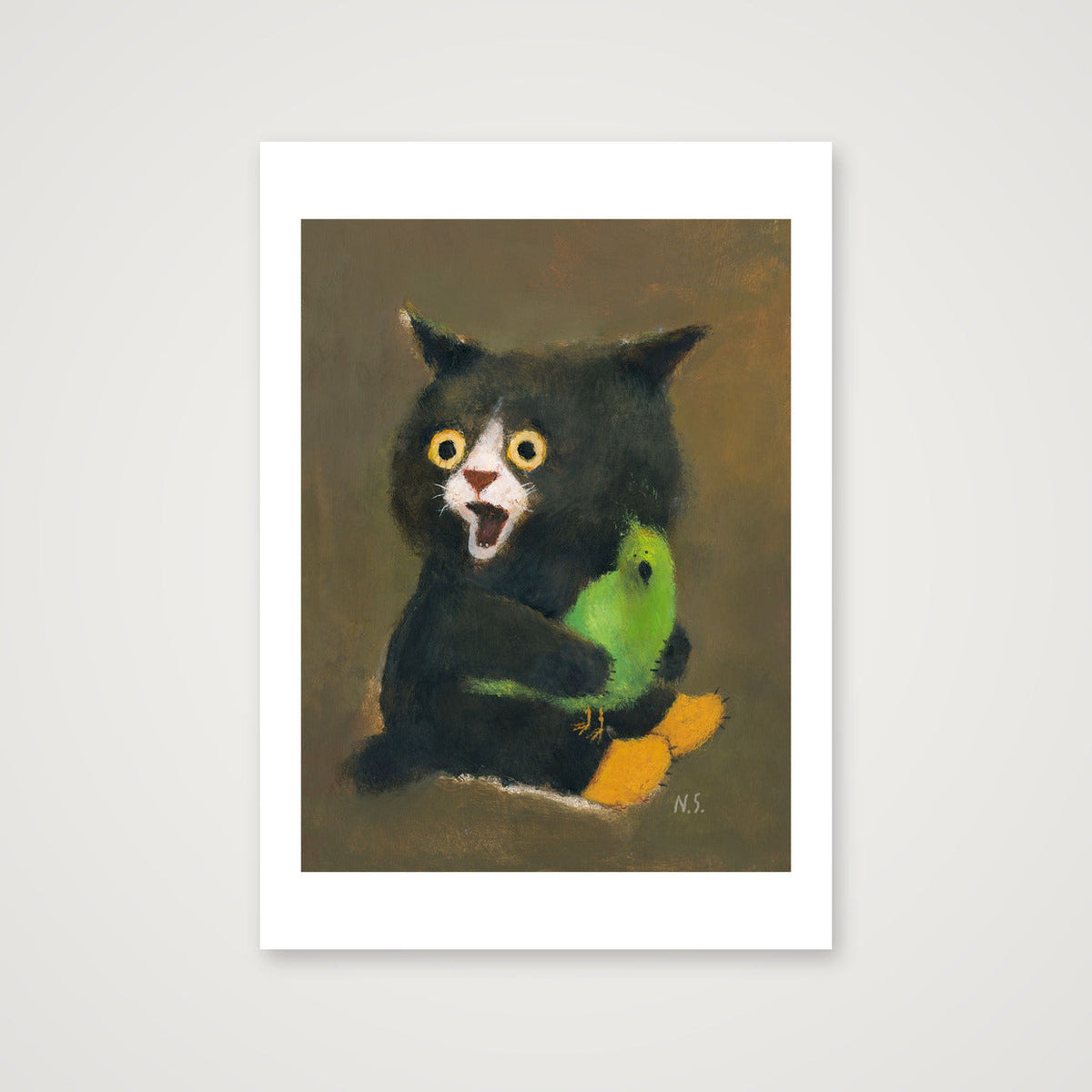 Parrot and Me — A4 (21×30cm, 8×12") Print only