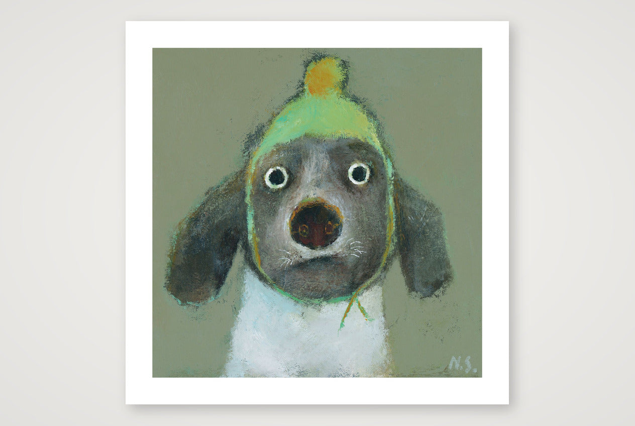 Little Hat — 40×40cm, 16×16" Print only