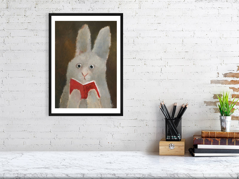 Rabbit With the Book – Animals Cafe by Natalia Shaloshvili