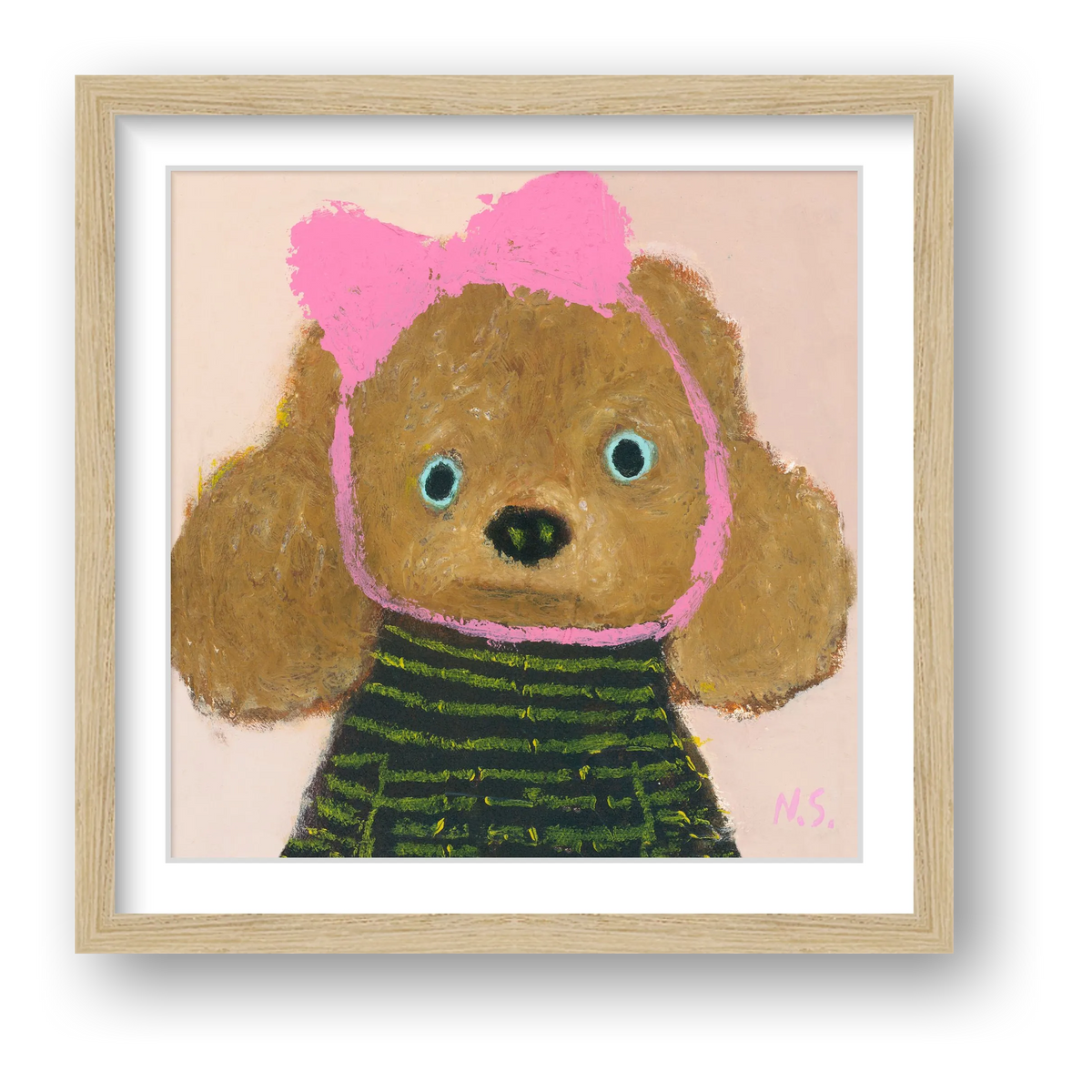 Pink Bow — framed